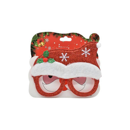 Lentes De Navidad 15cm Ccm00078 Rojo
