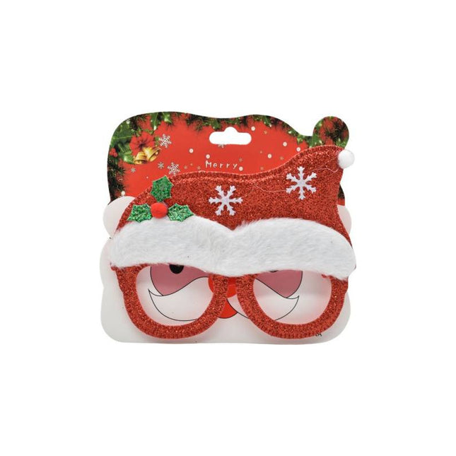 Lentes De Navidad 15cm Ccm00078 Rojo