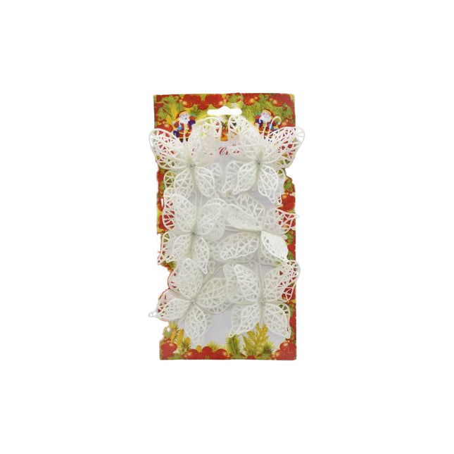 Mariposas Con Brillos X6 Unidades 7x5cm  Ccm00281 V