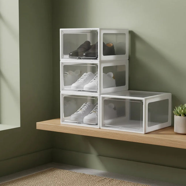 Organizador De Zapatos Individual Imantado Transparente Transparente