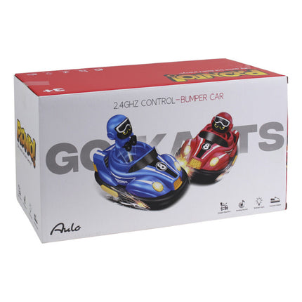 Autitos Chocadores Pop-up Con Sonido Y Control (jtjug1008) Azul Y Rojo