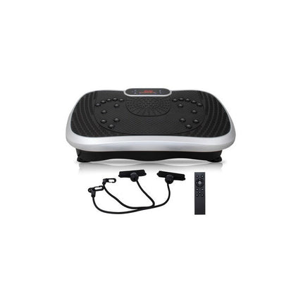 Plataforma Vibratoria Digital- Soporta Hasta 100 Kg. Negro Y Plateado