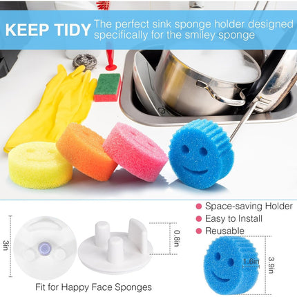 Esponja De Limpieza Con Carita 10 X 4 Cm Pack 2 Unidades