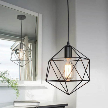 Lampara De Techo Colgante Vintage Candelabro Negro Negro
