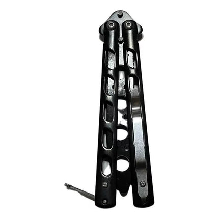 Navaja Mariposa Practica Trainer Entrenamiento Truco S/filo Negro