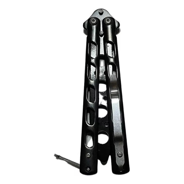Navaja Mariposa Practica Trainer Entrenamiento Truco S/filo Negro