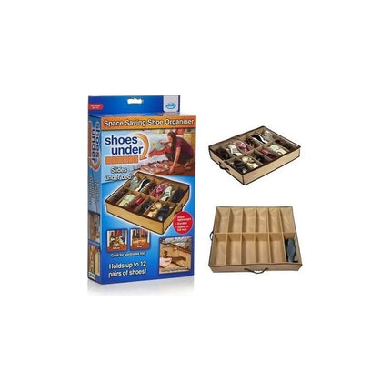 Zapatera De Tela  Bajo Cama Organizador Zapatos N/a