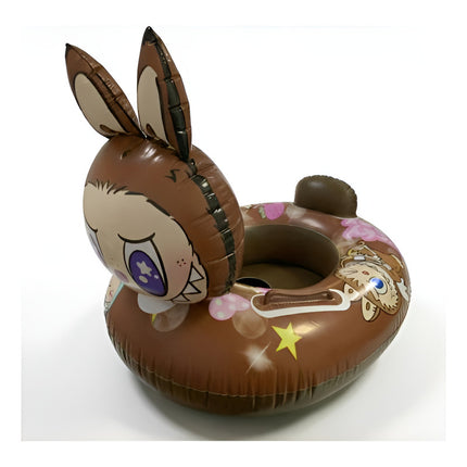 Inflable Salvavida De Monstruos Con Asiento Y Agarraderas Marrón