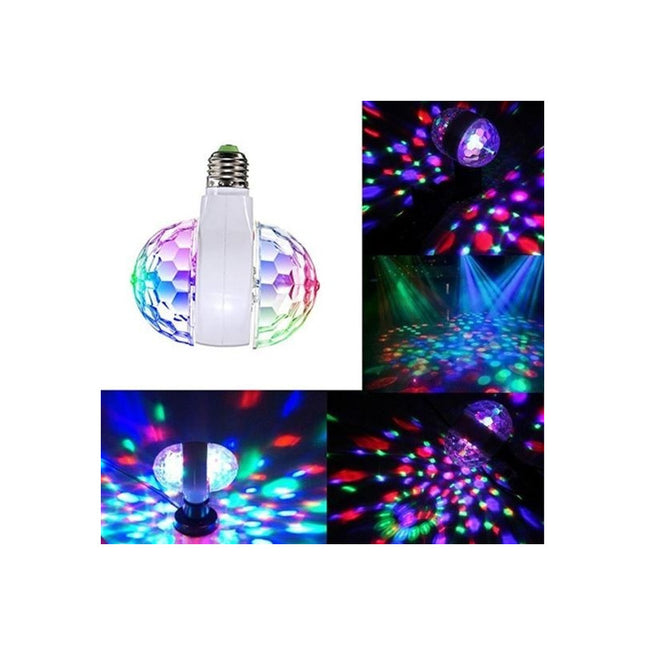Lampara Disco Ld Doble Rgb Colores Pase E27 Rgb Rgb