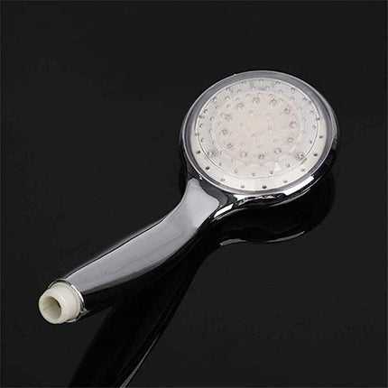 Duchero  Led Multicolor + Parlante Para Ducha  Plateado