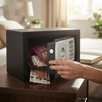 Caja De Seguridad Cofre Digital 20ea Negro