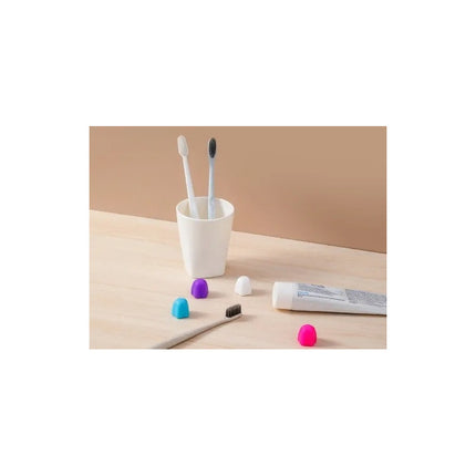 Tapa Para Pasta De Dientes Silicona Cierre Automático X 4