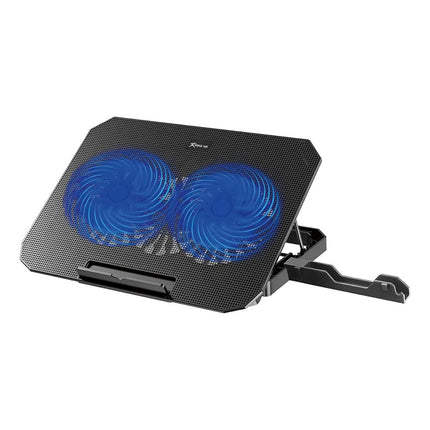 Bandeja Cooler Gamer Xtrike Me Fn-818 2 Fan Negro Negro Azul