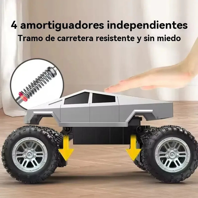 Auto Camioneta A Control Remoto Todo Terreno Gris Oscuro