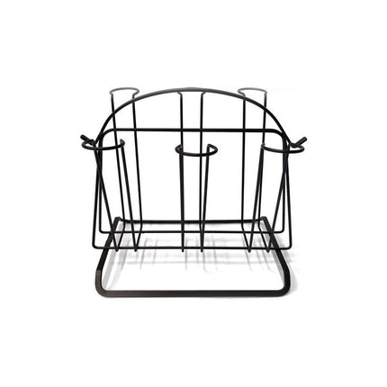 Escurridor De Vasos De Metal Para 6 Vasos ,hierro Forjado Marrón