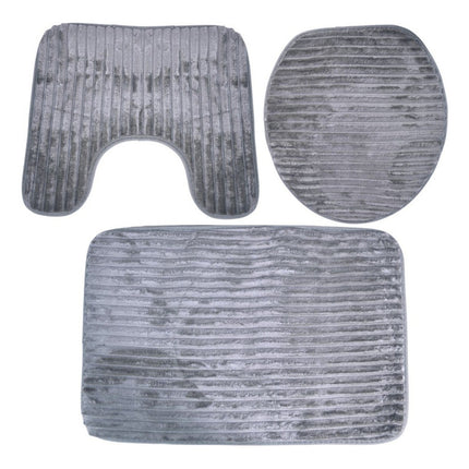 Set De Alfombras De Baño 3pcs Lineas