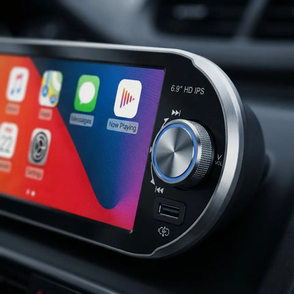Pantalla Táctil 6.8'' Apple Carplay Y Android Auto 6283w Negro