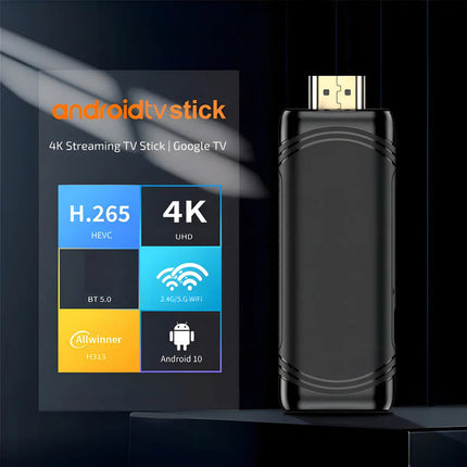 Ledstar Lat-stick Tv Stick 4k Ultra Hd Android Negro De Voz