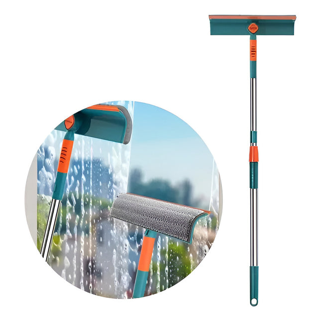 Limpia Vidrios Extensible Giratorio Limpiavidrios Mopa Verde