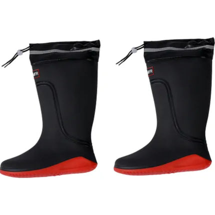 Botas De Lluvia Altas Negras Suela Roja Negro 1 Us