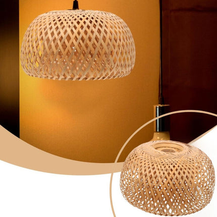 Soporte De Ratán Para Lampara Colgante 30x45cm  Chw02433