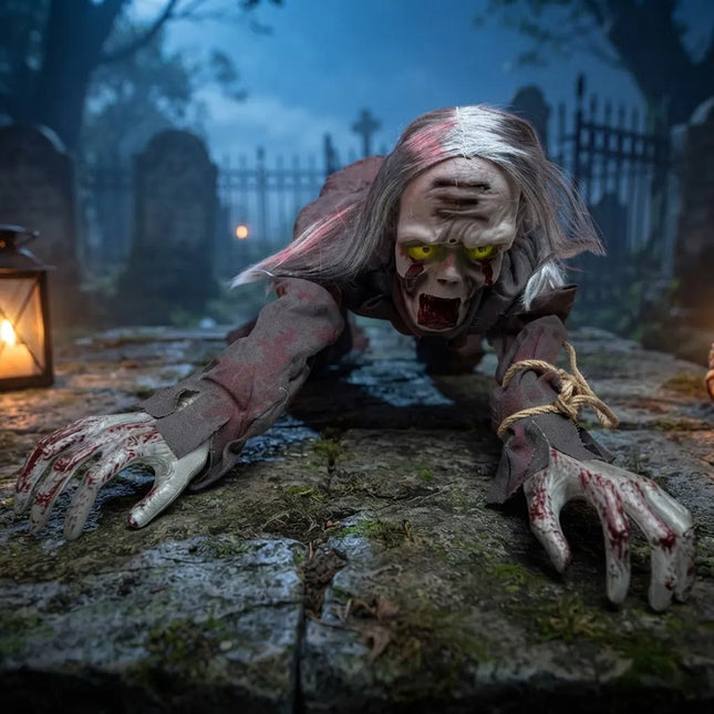Muñeco Zombie En Movimiento Para Decoración De Halloween