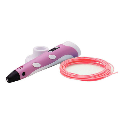 Lapicera 3d Filamento Rosado Rosado