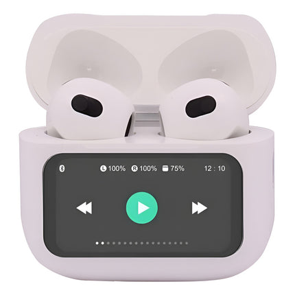 Auriculares Inalambricos Con Display Pro Blanco Blanco