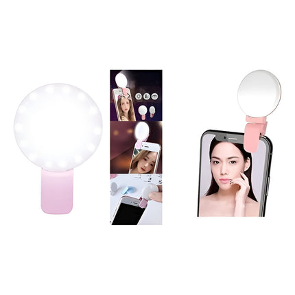 Selfie Led Flash Luz Cámara Foto Celular Usb Recargable Varios