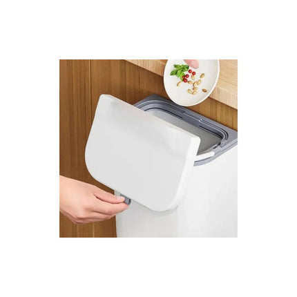 Papelera Plastica Colgante 26x28x15cm. Blanco