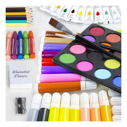 Set De Arte Infantil En Valija De Aluminio Con 145 Piezas