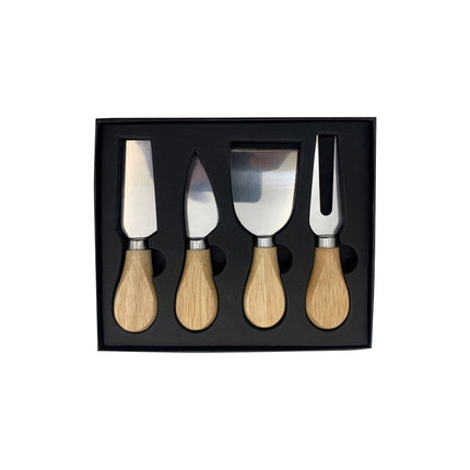 Cortador Cuchillo Y Utensilios Para Queso X4 Cubiertos En Ca Marrón