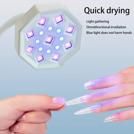 Lampara Uv Mini Para Uñas Flexible Blanco
