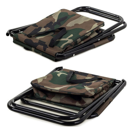 Silla Plegable Camuflada Con Baul Camuflada