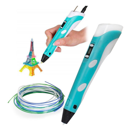 Lapiz 3d Impresora Lapicera 3d Lcd Base + Filamentos Regalo