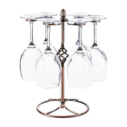 Soporte Para  6 Copas Diseño Desmontable Hierro V