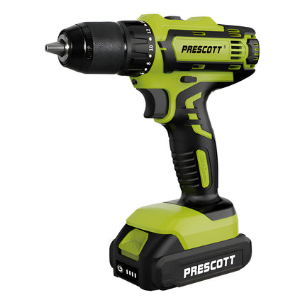 Atornillador Con Percutor, 1 Batería De 21v  Prescott Verde