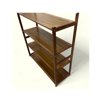 Estante Estanteria   Perchero Metal Y  Mdf Marrón