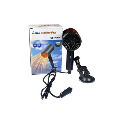 Caloventilador Para Auto A 12volt Negro