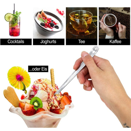 Cuchara Larga 18,5 Cm X6 Oferta Plateado Plateado