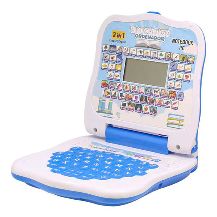 Computadora Educativa Dicactica Con Display Azul Azul