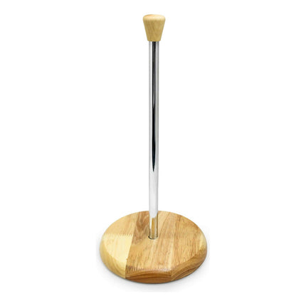 Porta Rollo Papel De Mesa Madera Bambu  Y Metal  Madera