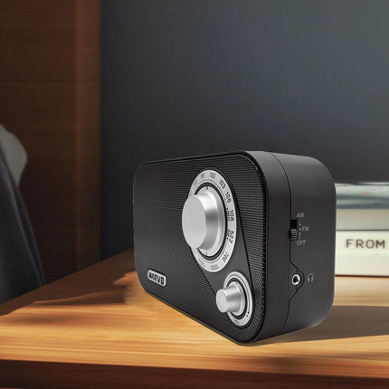 Radio Portátil Marvo Am/fm 220v O Batería Calidad Sonido Negro