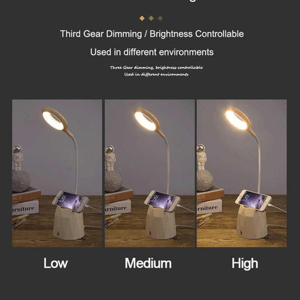 Lampara Led Escritorio Usb Flexible 3 Niveles De Luz  Varios Varios