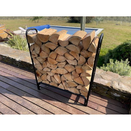 Rack Para Guardar Leña Negro