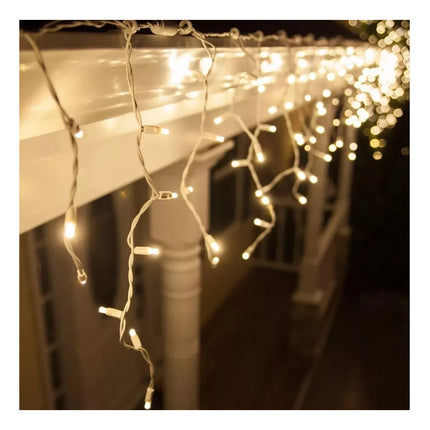 Lluvia Luces Navidad Led Cortina 3 Lineales Metro Calidad  Cálido Cálido
