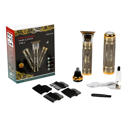 Cortapelo Trimmer Rasuradora Set  3 En 1 Ws-8150 C