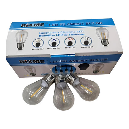 Lampara E27 Vintage Luz Led Calida Caja X 10 Cálida Cálida