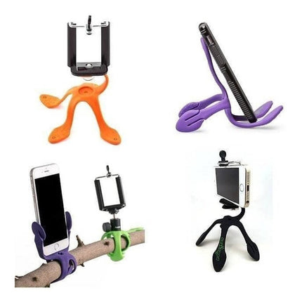 Mini Trípode Pulpo + Adaptador Universal Para Celulares