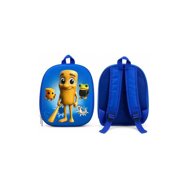 Mochila Infantil Personaje 30x25x8cm Azul